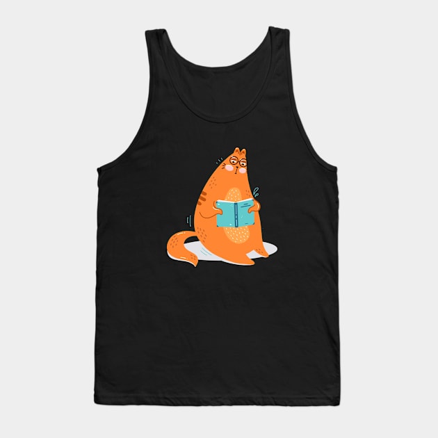 Smart Cat Tank Top by oksmash